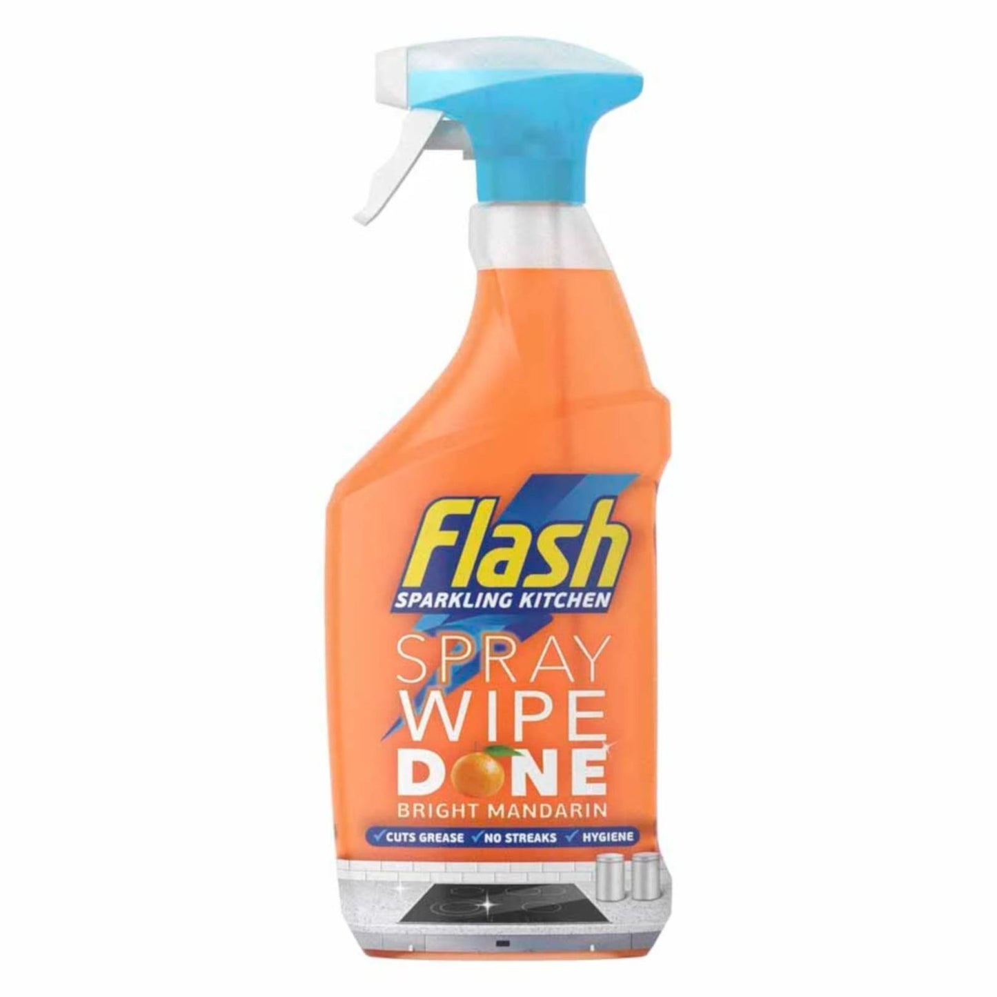 Flash Spray Wipe Done Bright Mandarin Kitchen Cleaning Spray 800ml