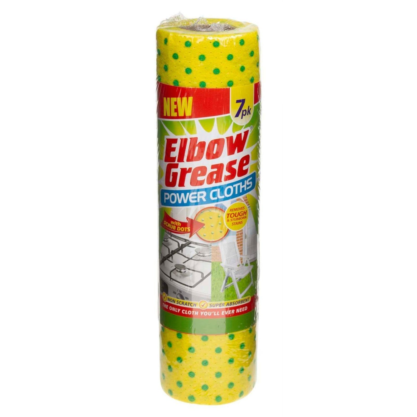 Elbow Grease Power Cloths with Scrub Dots 7 Pack