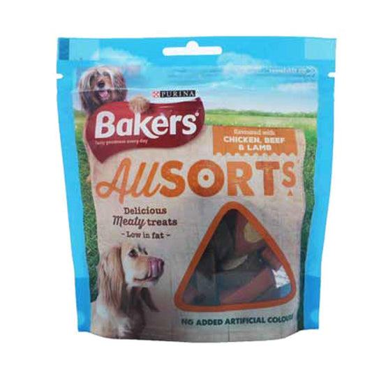 Bakers Allsorts Dog Treats 98g (Box of 6)